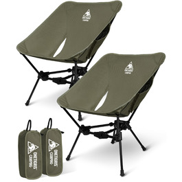 Крісло туристичне складне OneTigris TIGERBLADE, 150 кг, 2 шт., Ranger Green