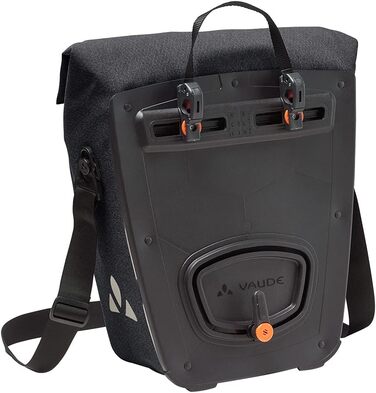 Велосумка Vaude Recycle Commute Single 20 л, водонепроникна, чорна, для заднього багажника, Німеччина