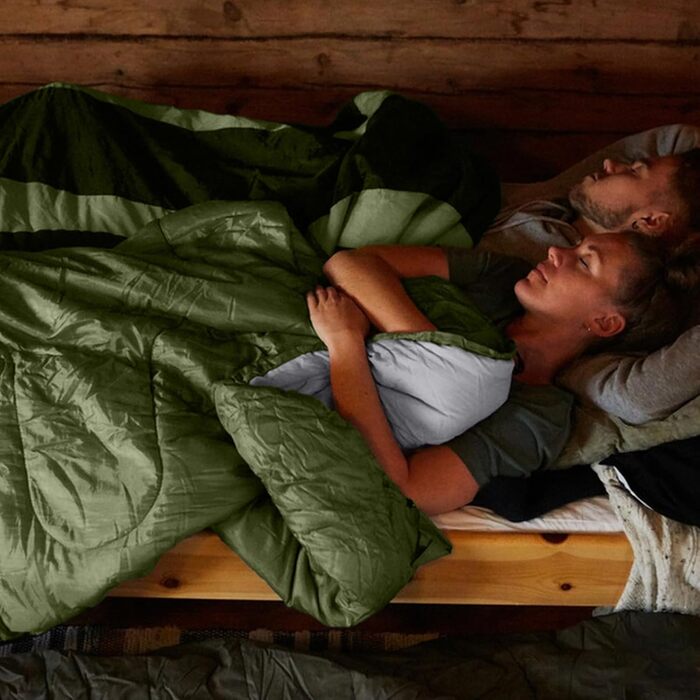 Спальний мішок Grüner, 220x85 см, водонепроникний, 3 сезони, 1.6 кг, для внутрішнього та зовнішнього використання