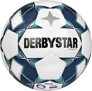 Футбольний м'яч DERBYSTAR Diamond TT DB v22 біло-синій, розмір 5