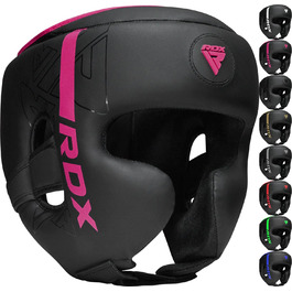 Жіночий боксерський шолом RDX KARA для кікбоксингу, MMA, муай-тай, карате та тхеквондо, рожевий, розмір L, шкіра Maya Hide