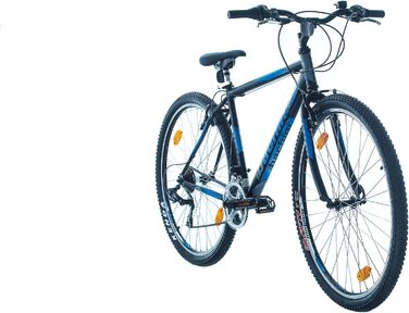 Гірський велосипед Probike PRO 29 дюймів, 21 швидкість, для чоловіків і жінок, зріст 175-190 см, чорний-синій матовий
