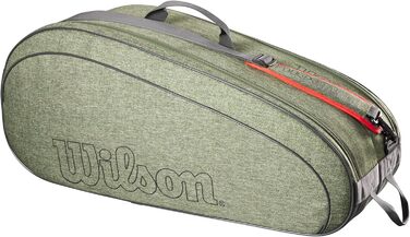Сумка для тенісних ракеток Wilson Team Heather Green/Grey - професійна, для 6 ракеток