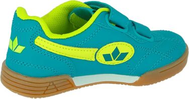 Дитячі кросівки для залу Lico Bernie V Unisex, Petrol Lemon, розмір 32 EU, на липучках