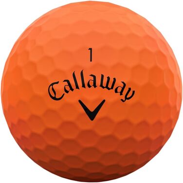 Гольф м'яч Callaway Supersoft 2025, білий (помаранчевий)