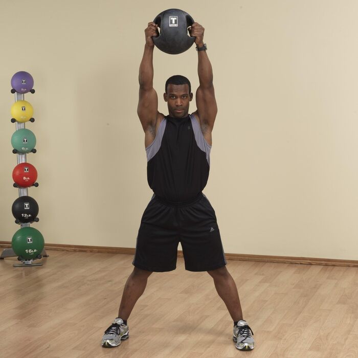 Медичний м'яч Body-Solid Dual Grip 4,5 кг для фітнесу