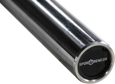Олімпійський професійний гриф Sporttrend 24, 1820 мм, 12,7 кг, срібний, A3 карбоновий сталь, 50 мм для важкої атлетики та пауерліфтингу