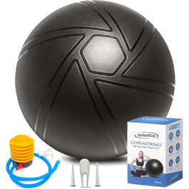 Гімнастичний м'яч quiactive Pezziball 65 см з насосом для фітнесу, йоги, офісу та вагітних