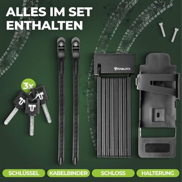 Замок для велосипеда: складний, антикрадійний [Оригінал]. Швидка та легка установка, нержавіюча сталь, рівень безпеки 10/10, 120 см