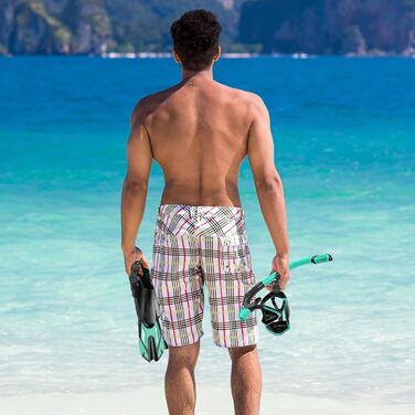 Набір для дайвінгу та снорклінгу для дорослих: маска, трубка, ласти. Комплект для снорклінгу з сухою трубкою, дайверський набір, Scuba Travel Pack