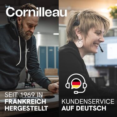 Стіл для тенісу Cornilleau 100X: складаний, вуличний, блакитний/сірий, стійкий до погодних умов, 4 мм меламінова смола