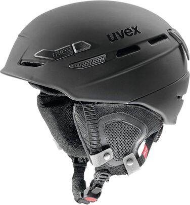 Універсальний шолом uvex p.8000 tour для лиж, велоспорту та альпінізму, чоловічий та жіночий, індивідуальне регулювання розміру, з оптимізованою вентиляцією, чорний матовий, 55-59 см