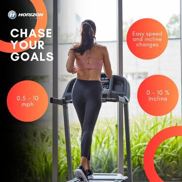 Бігова доріжка Horizon Fitness eTR5.0 з потужним 2 к.с. мотором