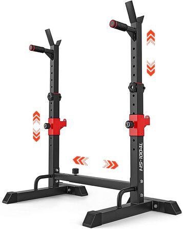 Регульована стійка для штанги Hop-Sport HS-1004L, для присідань, навантаження до 250 кг
