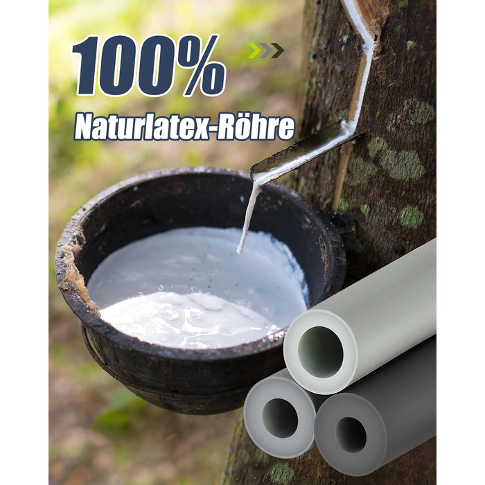 Набір еластичних стрічок для фітнесу AlongsSong (6 шт.) з пілатес-палицею, ручками та фіксаторами для дверей. Опір 20-180/240 lbs. Ідеально для силових тренувань вдома.