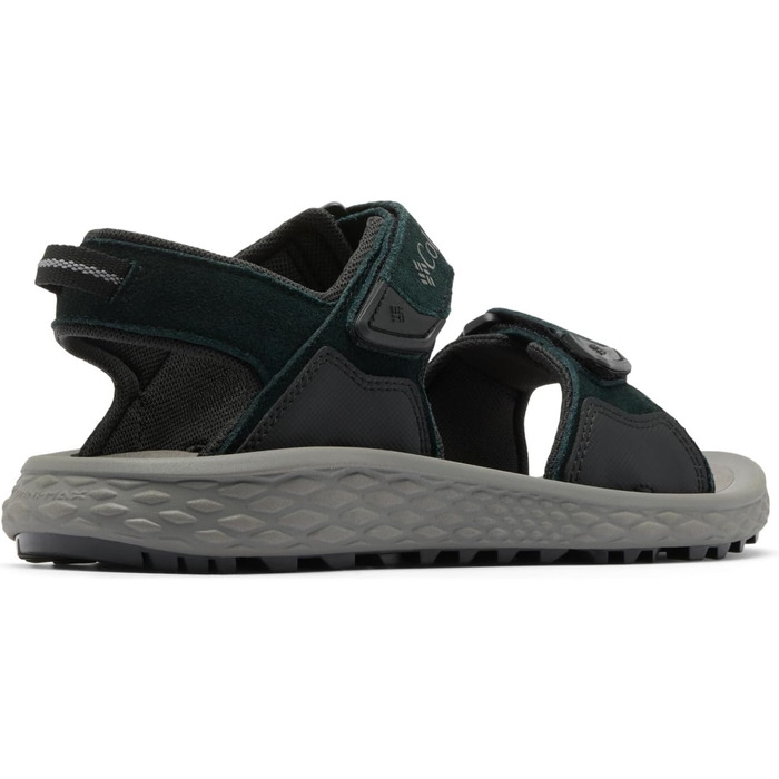 Columbia Konos Hiker 2-Strap: Чоловічі трекінгові сандалі, 48 EU, Black Titanium II