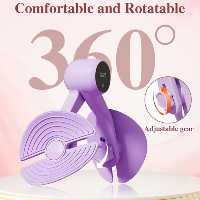 Тренування тазового дна Oberschenkel Trainer для жінок та чоловіків: пристрій для тренування м'язів стегон, тазу та ніг вдома. Violett