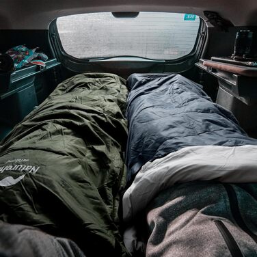 Спальний мішок Naturehike з капюшоном, ковдровий, для кемпінгу, легкий та зручний, ідеальний для подорожей та активного відпочинку на природі, Marineblau-rechts (11°C)