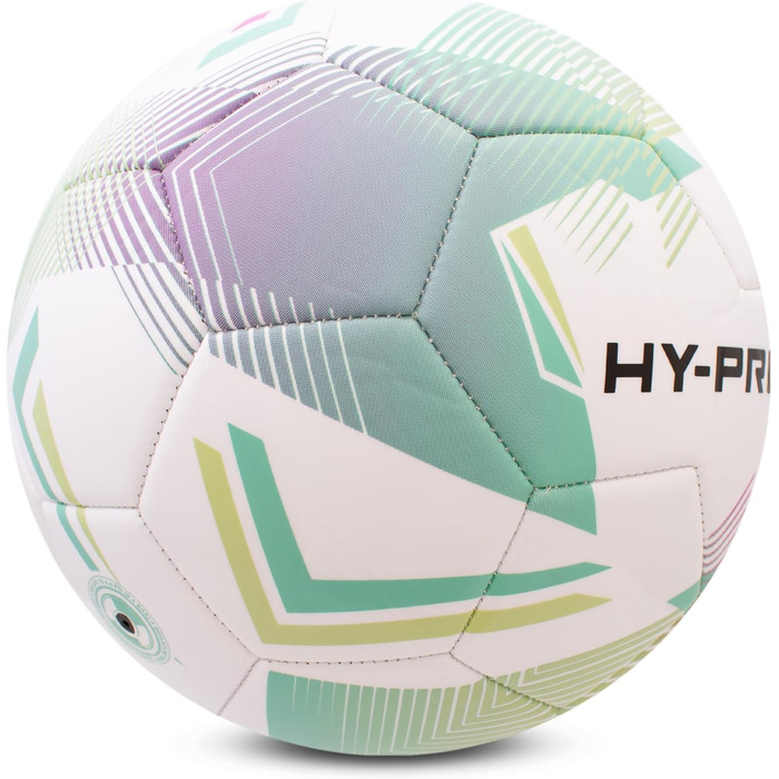 Футбольний м'яч Hy-Pro №5 з ПВХ покриттям для тренувань та ігор (Chevron Green)
