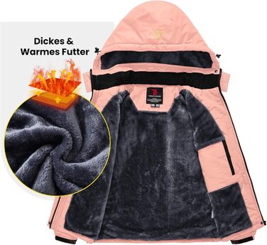 Жіноча флісова куртка, зимова куртка, водонепроникна, дихаюча, тепла, вітрозахисна софтшел куртка для активного відпочинку з капюшоном, рожевий колір