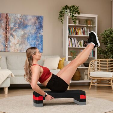 Аеробний степ-платформа Hop-Sport HS-PP033AS для дому, 3-рівнева, антиковзка, до 350 кг