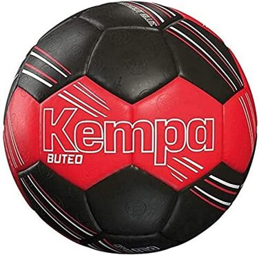 Футбольний м'яч Kempa Buteo 3 червоний/чорний