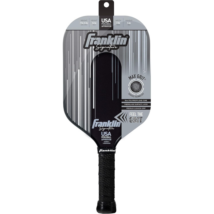 Професійна ракетка для піклболу Franklin Sports Signature Series з MaxGrit, турнірна, сертифікована USAPA