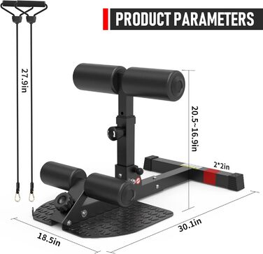 ЛеікФітнес Скворт Бенч для Сідниць та Пресу – Багатофункціональний Тренажер для Дома та Фітнес-клубу (Чорний 8500)