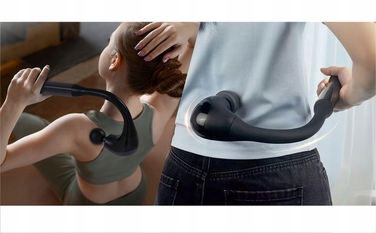 Перкусійний масажер RELAKS Massage Gun: 5 режимів швидкості, змінні насадки, акумулятор 1500 мАг