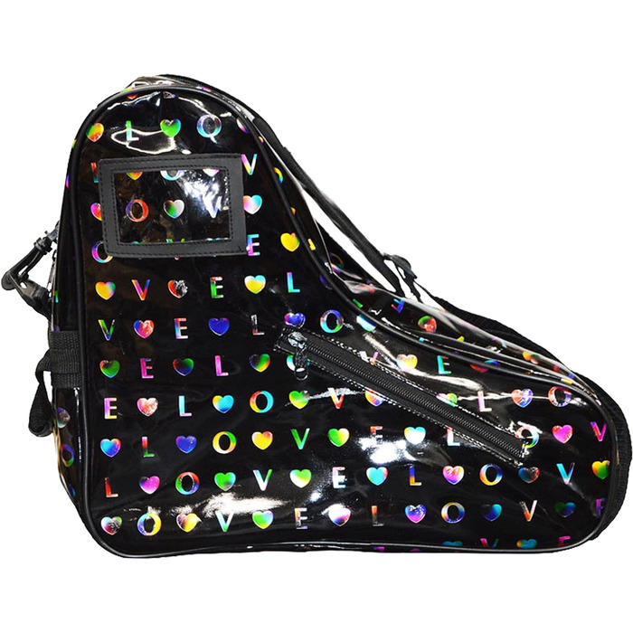 Сумка для роликових ковзанів Epic Skates Limited Edition, чорна, універсальний розмір, глянцева, Love