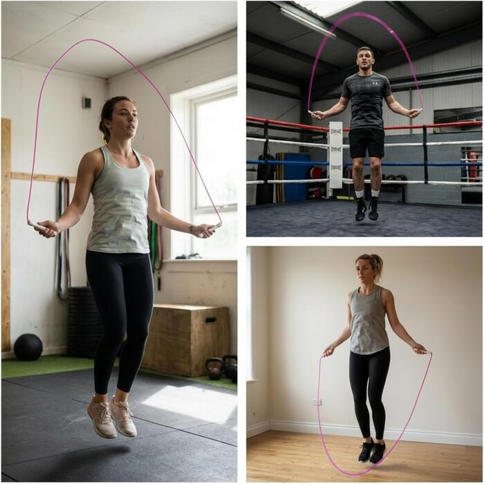 Професійний стрибковий канат Elevate Speed Rope MAX з міцного ПВХ та нейлоновим сердечником, 5 мм, до 3 метрів, рожевий