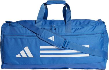 Спортивна сумка adidas Essentials Duffel унісекс, синя/біла