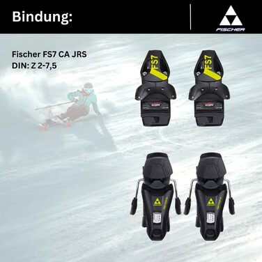 Гірські лижі Fischer RC4 Race Junior 140 см з кріпленнями FS 7 GW CA JRS (2024/25) для дітей
