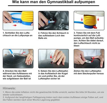 Гімнастичний м'яч Glymnis 55/65/75 см, пілатес, антивибуховий, до 300 кг, для дому, спортзалу, офісу, з насосом