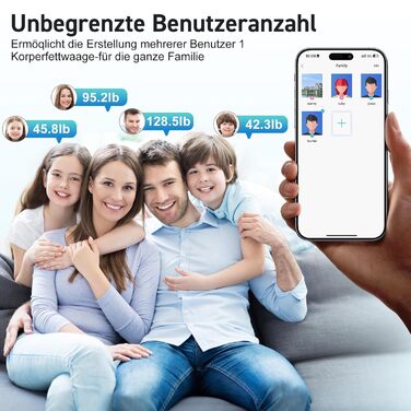 Інсмарт Розумна вага з великим дисплеєм, 227 кг/500 фунтів, аналіз складу тіла, Bluetooth, APP, 18 показників (BMI, вага, жир, пульс, м'язи). Білий/Помаранчевий