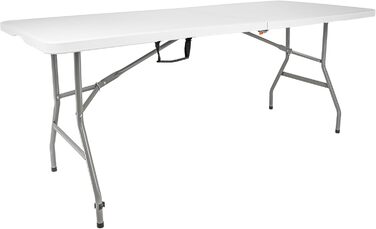 Складаний стіл для кемпінгу Karl Hausmann 180x75x74 см - білий
