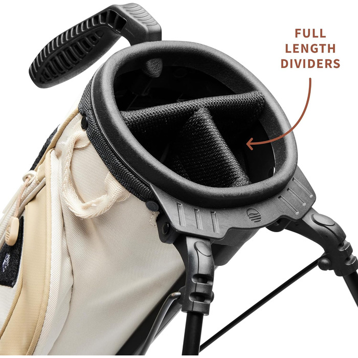 Гольф сумка Sunday Golf Loma XL: легка, з ременем та стійкою – для пітч-н-пут, Par 3 та Executive курсів