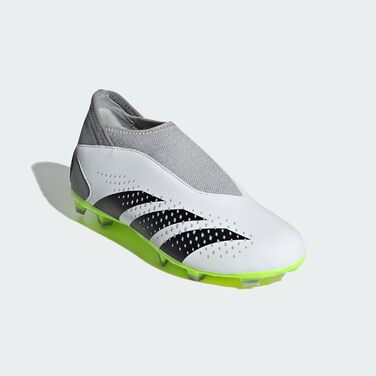 Бутси для футболу Adidas Predator Accuracy.3 Laceless Firm Ground, 38 EU, Cloud White/Core Black/Lucid Lemon