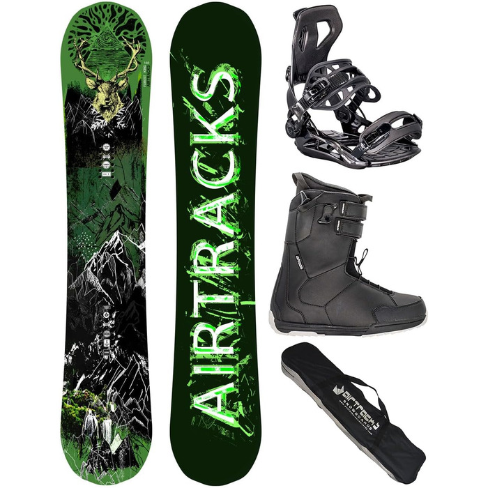 Airtracks Комплект сноубордиста Freeride/Freestyle: сноуборд, кріплення, чоботи, сумка (153/156/160 см)