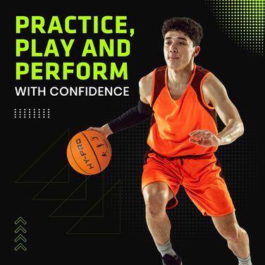 М'яч для баскетболу Hy-Pro, спортивний, тренувальний, помаранчевий, розмір 5