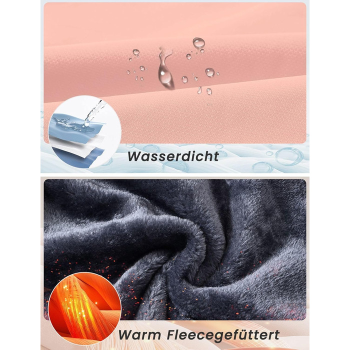 Жіноча тепла зимова куртка Rdruko Softshell з капюшоном, водонепроникна, для сноуборду, рожева, розмір M