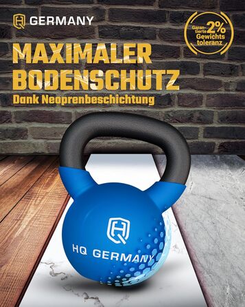 Гантель з неопрену HQ Germany® | Чавунна гантель | 2-32 кг | Стартові набори | Допуск ваги ±2,0%