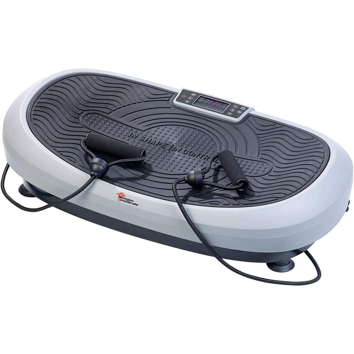 Віброплатформа Newgen Medicals 7-в-1: з осциляцією, експандером, до 120 кг (Vibrationsplatte, 3D віброплатформа з таймером)