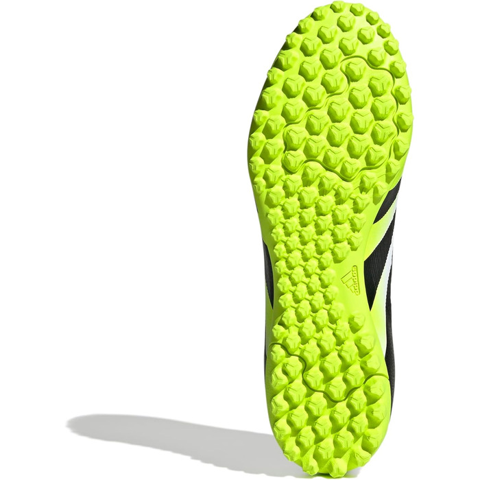 Футбольні бутси adidas Predator Club Turf для унісекс (46 2/3 EU, білий/чорний/лимонний)