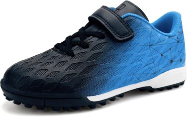 Дитячі футбольні бутси JABASIC для штучного покриття, розмір 25 EU, чорно-синій, морський/лимонний