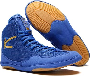 Взуття для боротьби, реслінгу та боксу: чоловічі, жіночі, дитячі (44 EU, синій)