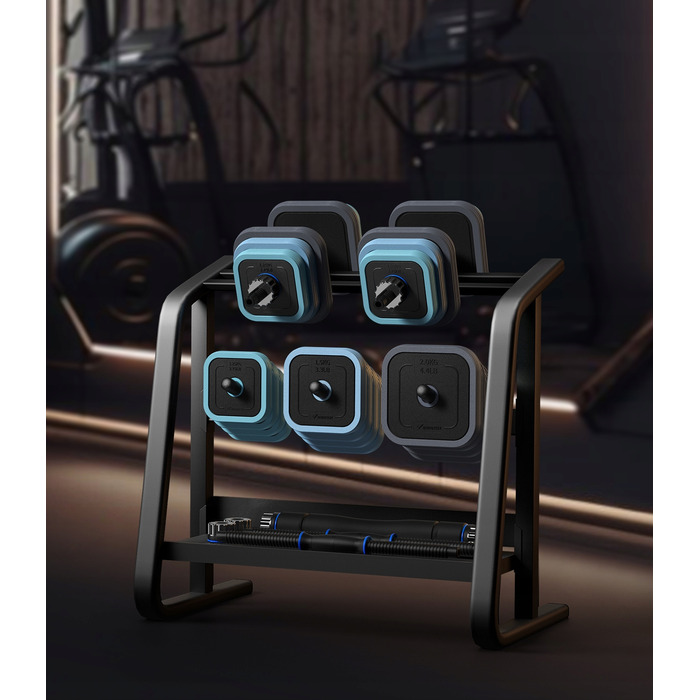 Набір розбіреміх гантелей 3 в 1 (10 кг) з грифом для тренувань вдома та в залі