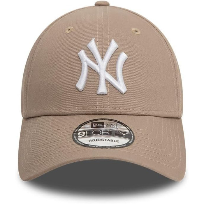 Кепка New Era New York Yankees MLB League Essential Hellbraun Weiß Verstellbare 9Forty - універсальний розмір