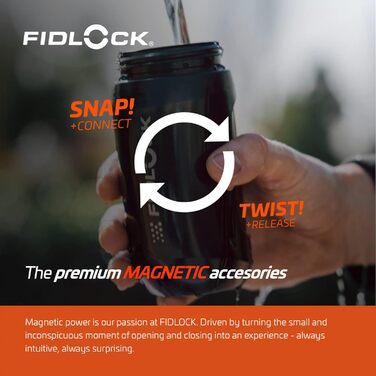Пляшка для води Fidlock з конектором Twist, 450 мл, чорна