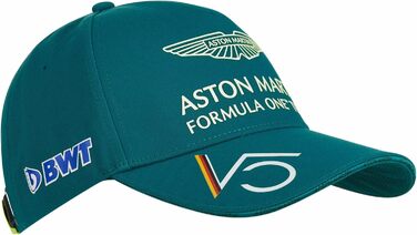 Кепка гонщика Себастьяна Феттеля, Aston Martin F1 Team, доросла, універсальний розмір, зелена